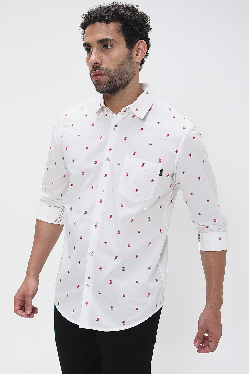 printed shirts white