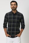 Navy Windowpane Check Shirt