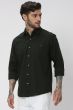 Green Slim Fit Casual Shirt