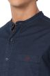Dark Indigo Blue Slim Fit Casual Shirt