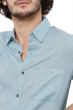 PASTEL BLUE CHECKERBOARD DOBBY SLIM FIT CASUAL SHIRT