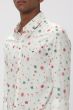 White & Multi Floral Print Slim Fit Casual Shirt