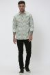 Camo Print Slim Fit Casual Shirt