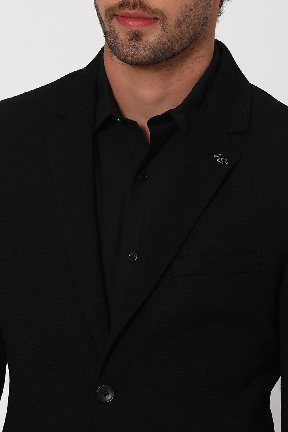 Buy Black Slim Fit Blazer Online at Muftijeans