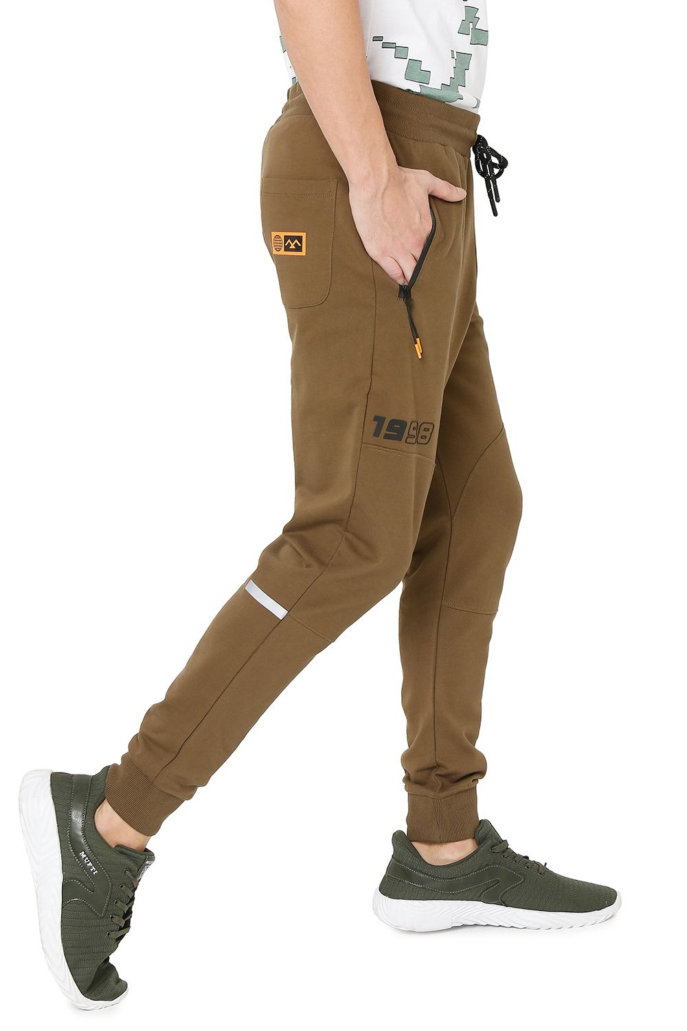 Buy Olive Knitted Track Pants Online at Muftijeans