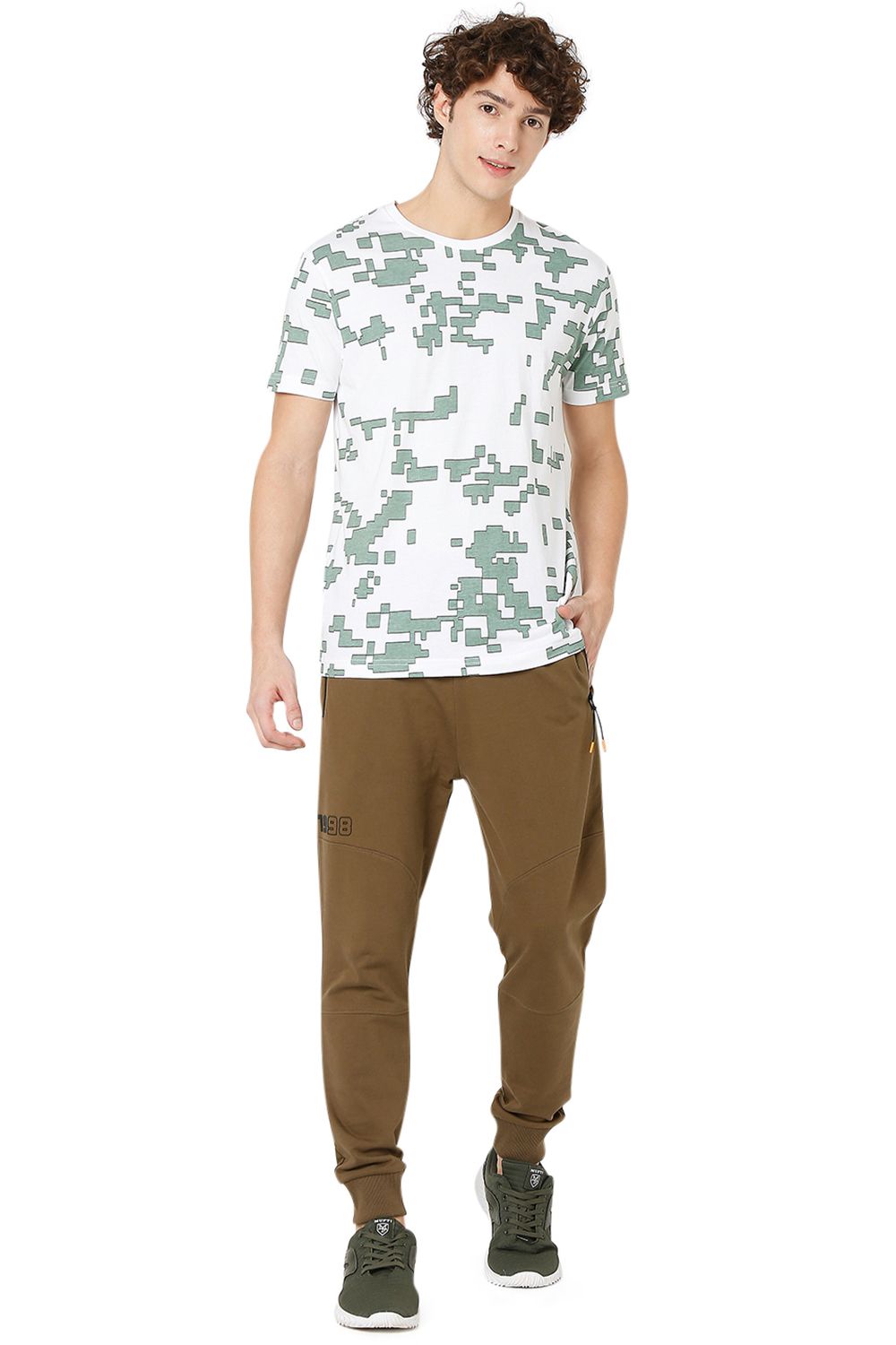 Buy Olive Knitted Track Pants Online at Muftijeans