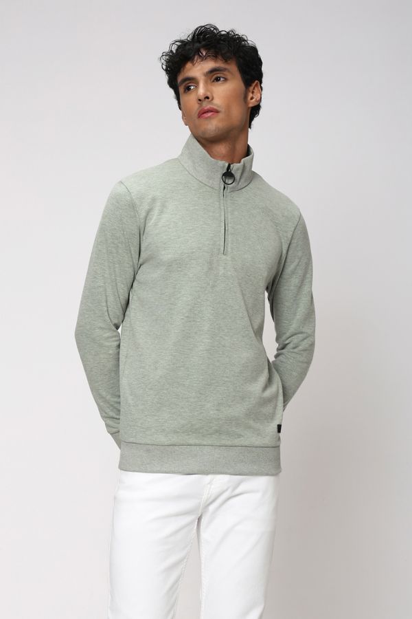 Green Plain Sweatshirt