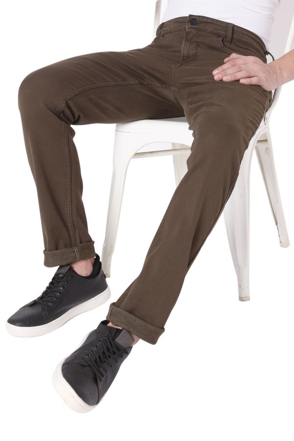 SUPERSTRETCH COLOURED SUPER SLIM FIT OLIVE JEANS
