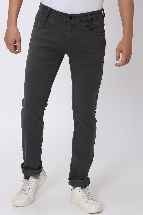 Grey Super Slim Fit Stretch Jeans