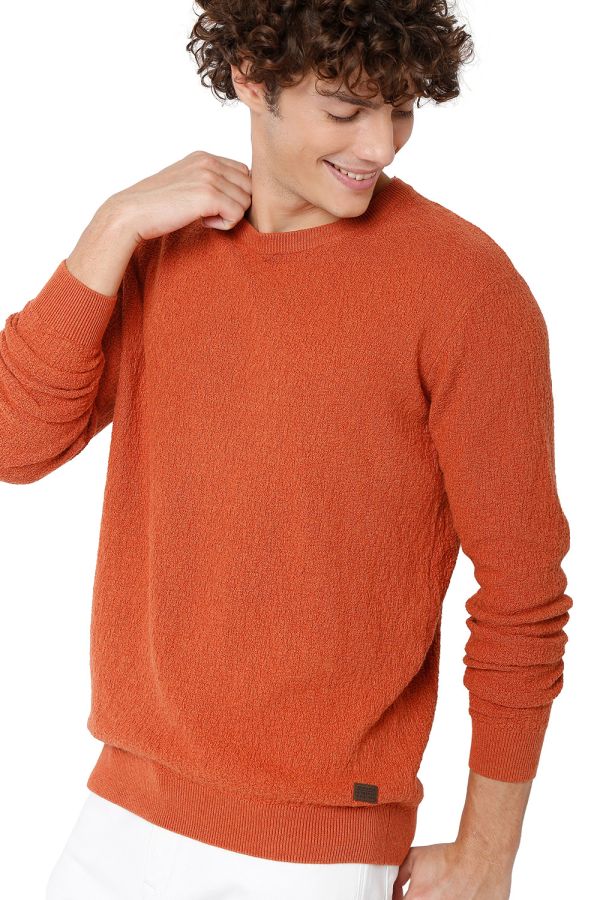 Towelknit Cotton Sweater