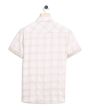 Off White & White Tonal Check Slim Fit Casual Shirt
