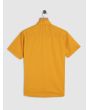 Mustard Textured Plain Shirt