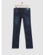 Deep Indigo Blue Bootcut Denim Deluxe Stretch Jeans