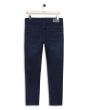 Dark Blue Ankle Length Original Stretch Jeans