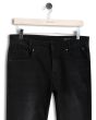 Black Super Slim Fit Knitted Stretch Jeans