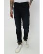 Blue Black Straight Fit Denim Deluxe Stretch Jeans