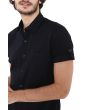 Navy Dobby Slim Fit Casual Shirt