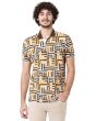 Mustard Printed Polo