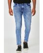 Mid Blue Ankle Length Denim Deluxe Stretch Jeans