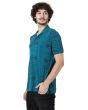 Teal Bandana Print Polo