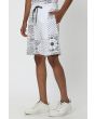 White Athleisure Shorts