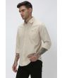 Beige Slim Fit Casual Shirt