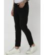 Black Ankle Length Flyweight Jeans