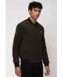 Olive Badged Slim Fit Jacket
