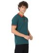 Green Textured Polo