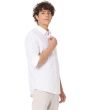 White Dobby Slim Fit Casual Shirt
