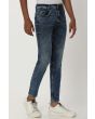 Dark Indigo Blue Ankle Length Denim Deluxe Stretch Jeans