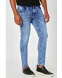 Mid Blue Ankle Length Denim Deluxe Stretch Jeans