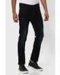 Deep Indigo Blue Super Slim Fit Distressed Stretch Jeans