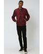 Maroon-Mustard Reversible Slim Fit Jacket