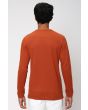 Rust Textured Plain Popcorn T-Shirt