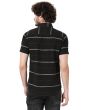 Black & Red Stitch Stripe Slim Fit Casual Shirt