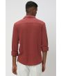 Pink Textured Plain Shirt