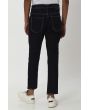 Indigo Blue Ankle Length Distressed Stretch Jeans