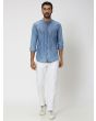 Indigo Blue Pin Stripe Shirt
