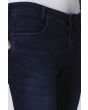 Dark Indigo Blue Narrow Fit Denim Deluxe Stretch Jeans