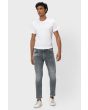 Grey Ankle Length Denim Deluxe Stretch Jeans