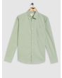 Light Green Tactical Poplin Plain Shirt