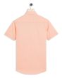 Peach Cotton Linen Slim Fit Casual Shirt