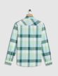 Light Green Check Slim Fit Casual Shirt