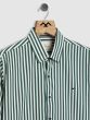 Green & White Candy Stripe Stretch Shirt