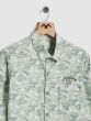 Camo Print Slim Fit Casual Shirt