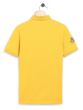 MUSTARD  SLIM FIT BADGED PIQUE   POLO