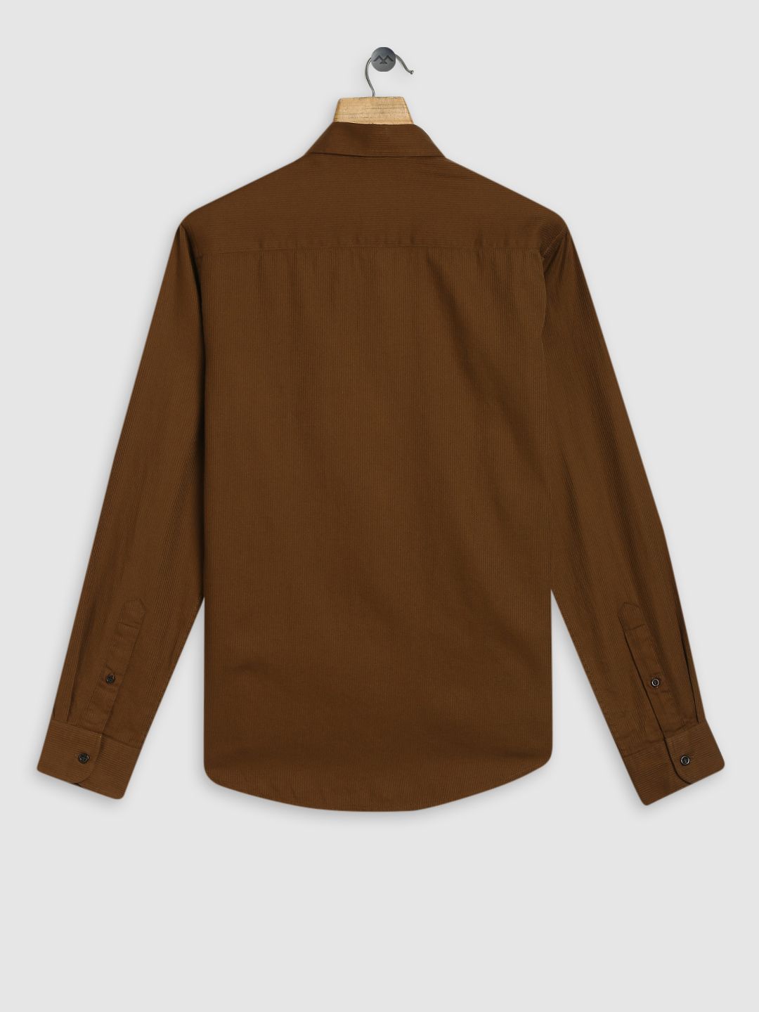 Buy Khaki & Plain Dobby Shirt Online at Muftijeans