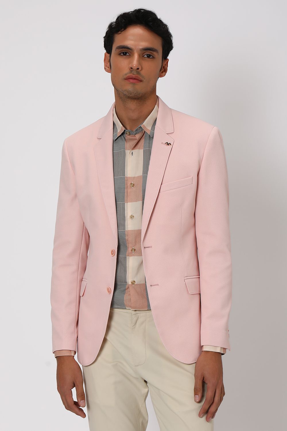 Light pink colour blazer clearance