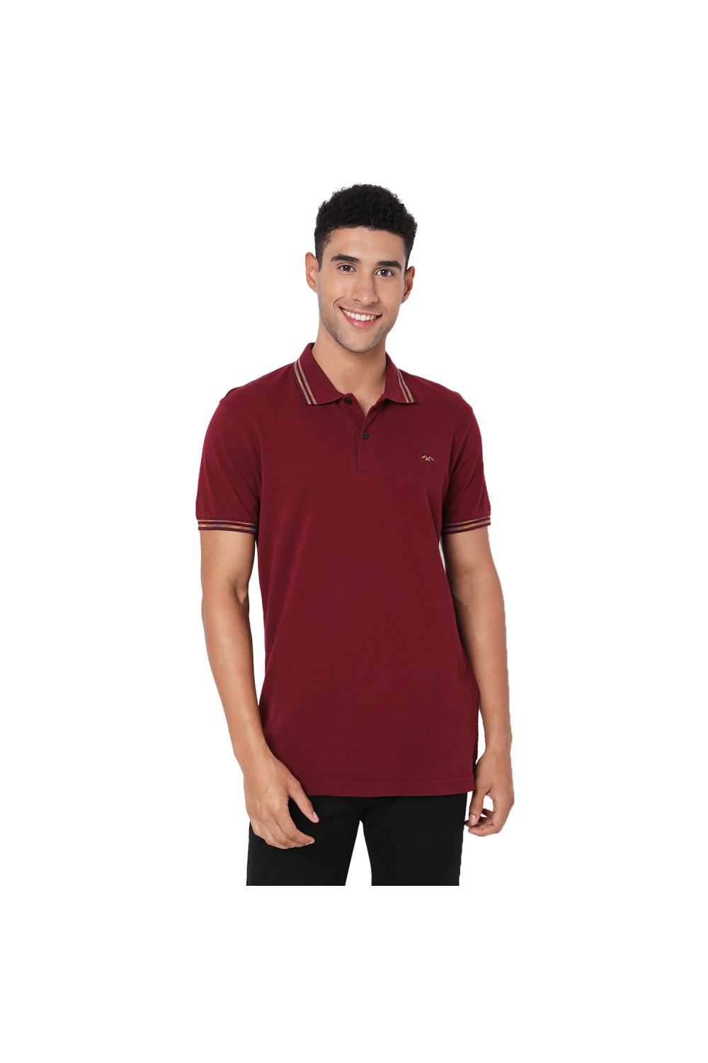 Maroon Special Tipped Polo